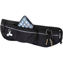 Load image into Gallery viewer, Varyon GRS recycled running waist pack — Black (detail)
