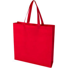 Load image into Gallery viewer, EcoSeal GRS recycled nonwoven gusset tote bag 12L — Red
