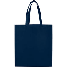 Load image into Gallery viewer, EcoSeal GRS recycled nonwoven gusset tote bag 12L — Navy (back)