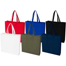 Load image into Gallery viewer, EcoSeal GRS recycled nonwoven gusset tote bag 12L — group