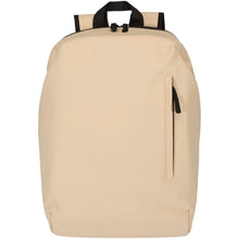 Load image into Gallery viewer, Resi Plus 15" GRS recycled anti-theft backpack 18L — Oatmeal (front)