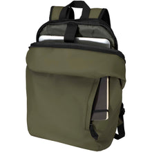 Load image into Gallery viewer, Resi Plus 15" GRS recycled anti-theft backpack 18L — Forest green (detail 2)