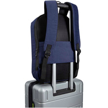 Load image into Gallery viewer, Luma 15" GRS recycled anti-theft laptop backpack 10L — Navy (detail)