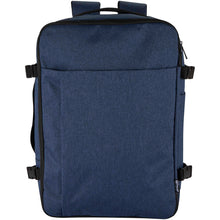 Load image into Gallery viewer, Libra 17" GRS recycled carry-on backpack 25L — Heather navy (front)