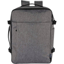 Load image into Gallery viewer, Libra 17" GRS recycled carry-on backpack 25L — Heather grey (front)
