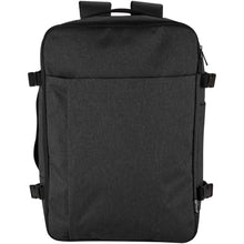 Load image into Gallery viewer, Libra 17" GRS recycled carry-on backpack 25L — Heather Charcoal (front)