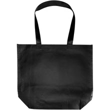 Load image into Gallery viewer, Duo GRS recycled double-laminated oversized tote bag 30L — Black (back)