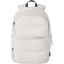 Load image into Gallery viewer, Puffer 15.6" GRS recycled laptop backpack 18L — Sandstone (front)