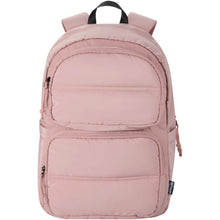 Load image into Gallery viewer, Puffer 15.6" GRS recycled laptop backpack 18L — Dusty Pink (front)