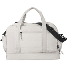Load image into Gallery viewer, Puffer GRS recycled duffel bag with insulated bottom 30L  — Sandstone (front)