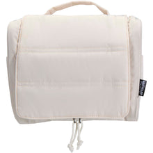 Load image into Gallery viewer, Puffer GRS recycled hangable toiletry bag 8L — Sandstone (front)