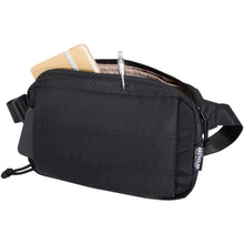 Load image into Gallery viewer, Puffer GRS recycled waist bag 1.5L — Black (detail)