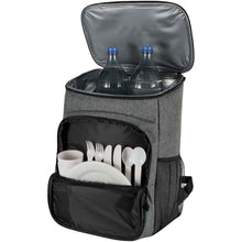 Load image into Gallery viewer, Tundra GRS recycled picnic cooler backpack with cutlery set 20L — Heather grey (detail 2)