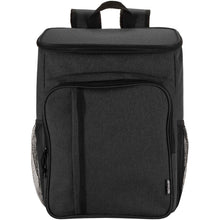 Load image into Gallery viewer, Tundra GRS recycled picnic cooler backpack with cutlery set 20L — Heather Charcoal (front)