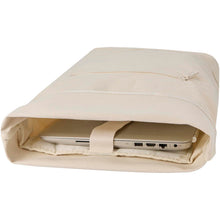 Load image into Gallery viewer, Recanvas 14” GRS recycled rolltop backpack 16L — Sandstone (detail 2)