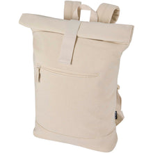 Load image into Gallery viewer, Recanvas 14” GRS recycled rolltop backpack 16L — Sandstone