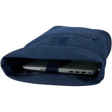 Load image into Gallery viewer, Recanvas 14” GRS recycled rolltop backpack 16L — Navy (detail 2)