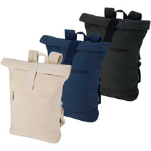 Load image into Gallery viewer, Recanvas 14” GRS recycled rolltop backpack 16L — group