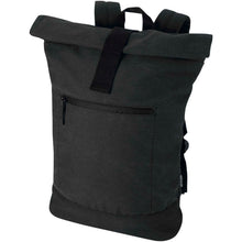 Load image into Gallery viewer, Recanvas 14” GRS recycled rolltop backpack 16L — Black