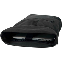 Load image into Gallery viewer, Recanvas 14” GRS recycled rolltop backpack 16L — Black (detail 2)