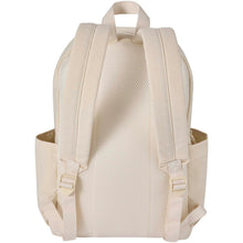 Load image into Gallery viewer, Recanvas 15.6” GRS recycled city backpack 16L — Sandstone (back)
