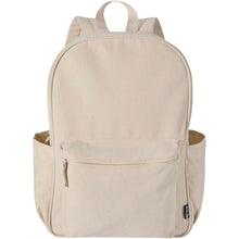Load image into Gallery viewer, Recanvas 15.6” GRS recycled city backpack 16L — Sandstone (front)