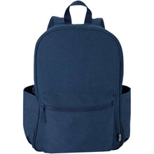 Load image into Gallery viewer, Recanvas 15.6” GRS recycled city backpack 16L — Navy (front)
