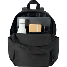 Load image into Gallery viewer, Recanvas 15.6” GRS recycled city backpack 16L — Black (detail)
