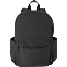 Load image into Gallery viewer, Recanvas 15.6” GRS recycled city backpack 16L — Black (front)