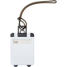 Load image into Gallery viewer, Traveler luggage tag — White (front)