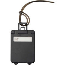 Load image into Gallery viewer, Traveler luggage tag — Black (front)