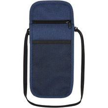 Load image into Gallery viewer, Ross GRS recycled smart travel pouch — Heather navy (back)