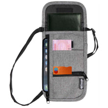 Load image into Gallery viewer, Ross GRS recycled smart travel pouch — Heather grey (detail)