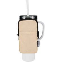Load image into Gallery viewer, Byron GRS recycled bottle pouch  — Oatmeal (detail 2)