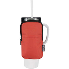 Load image into Gallery viewer, Byron GRS recycled bottle pouch  — Brick (detail 2)