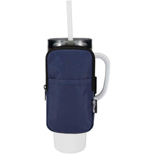 Load image into Gallery viewer, Byron GRS recycled bottle pouch  — Navy (detail 2)