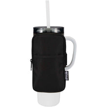 Load image into Gallery viewer, Byron GRS recycled bottle pouch  — Black (detail 2)