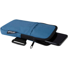 Load image into Gallery viewer, Byron GRS recycled bottle pouch  — Hale Blue (detail)