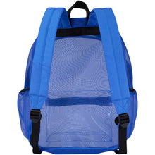 Load image into Gallery viewer, Mesh recycled backpack 18L — Royal blue (back)