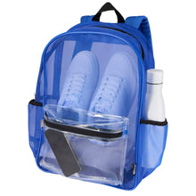 Load image into Gallery viewer, Mesh recycled backpack 18L — Royal blue (detail)