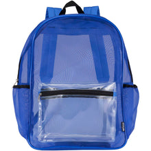 Load image into Gallery viewer, Mesh recycled backpack 18L — Royal blue (front)