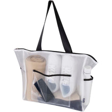 Load image into Gallery viewer, Mesh recycled tote bag 23L — White (detail)
