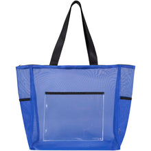 Load image into Gallery viewer, Mesh recycled tote bag 23L — Royal blue (front)