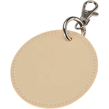 Load image into Gallery viewer, Resi Plus GRS recycled round charm keychain  — Oatmeal
