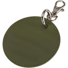 Load image into Gallery viewer, Resi Plus GRS recycled round charm keychain  — Forest green