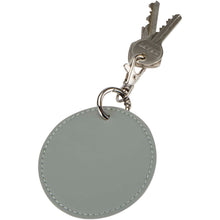Load image into Gallery viewer, Resi Plus GRS recycled round charm keychain  — Grey (detail)