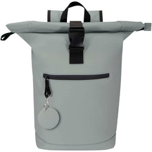 Load image into Gallery viewer, Resi Plus GRS recycled round charm keychain  — Grey (detail 2)