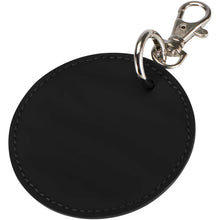 Load image into Gallery viewer, Resi Plus GRS recycled round charm keychain  — Black