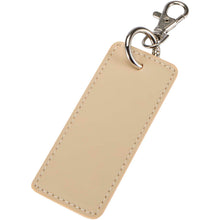 Load image into Gallery viewer, Resi Plus GRS recycled rectangle charm keychain — Oatmeal