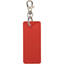 Load image into Gallery viewer, Resi Plus GRS recycled rectangle charm keychain — Brick (back)